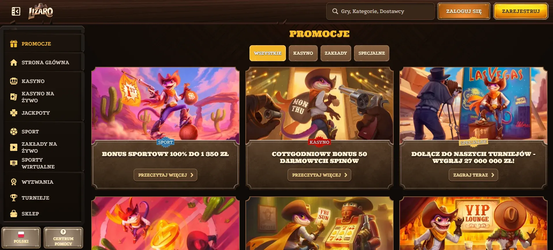 lizaro casino promocje